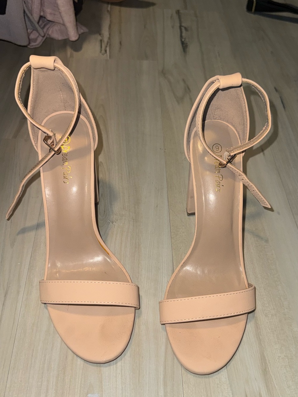 Classic Nude Ankle-Strap High Heel Sandals - Elegant Everyday